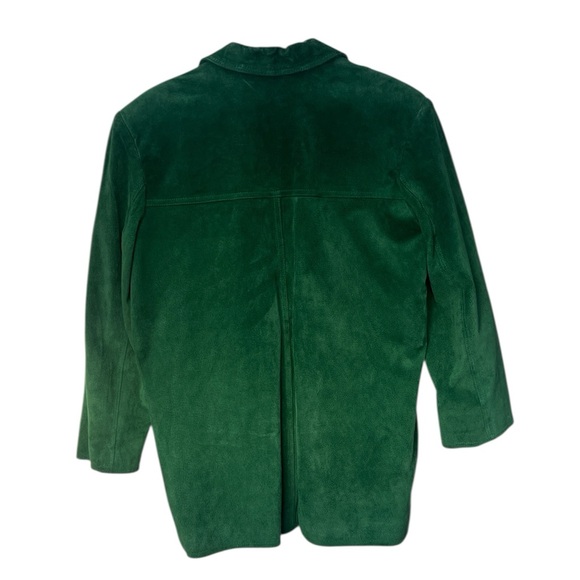 Vintage Bagatelle Sport Green Suede Blazer Women’s Size Medium - Picture 2 of 11